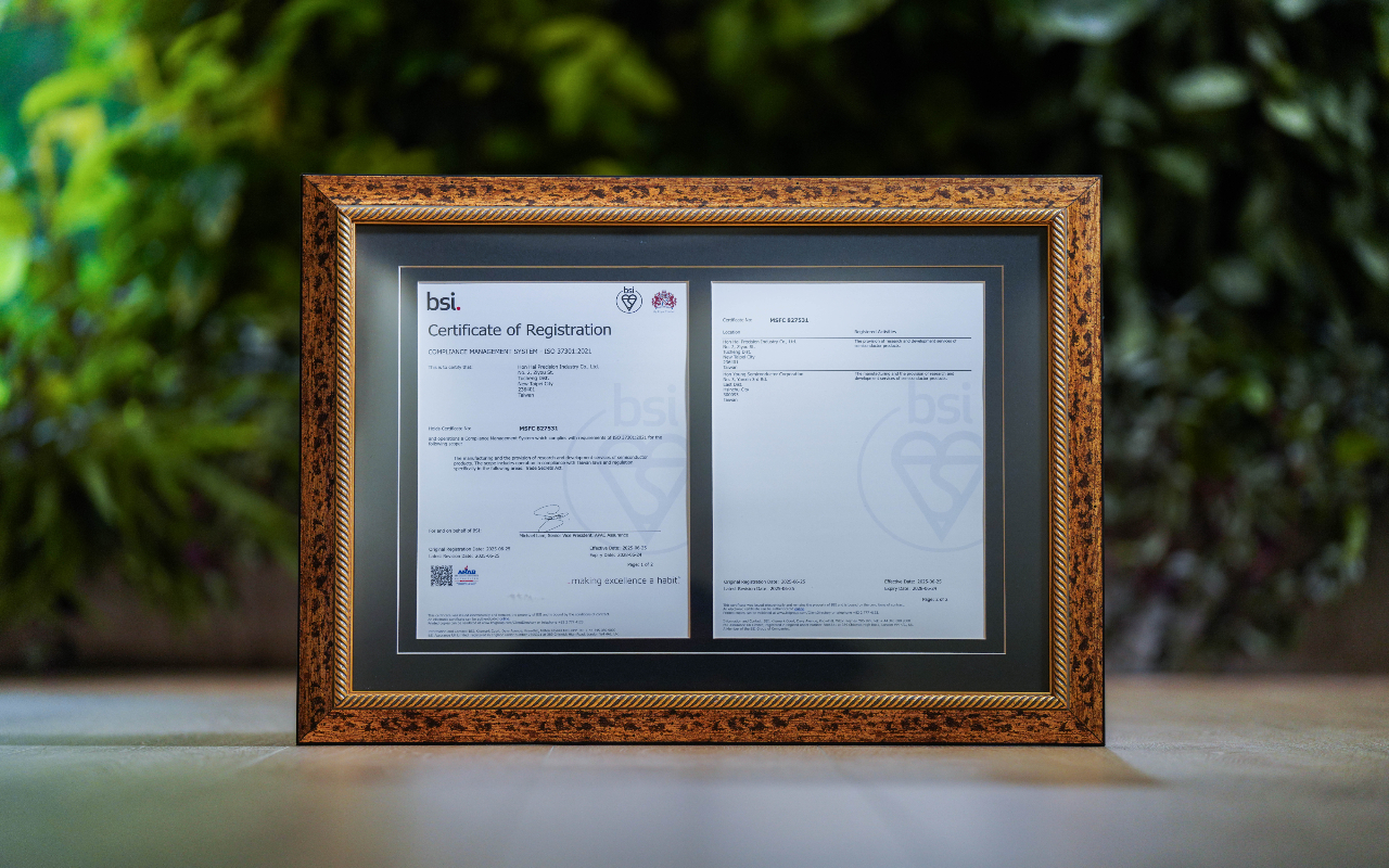 Hon Hai Achieves Taiwan's First ISO 37301